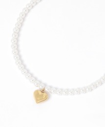 BAYFLOW | ステンレスハートパールネックレス(ネックレス)