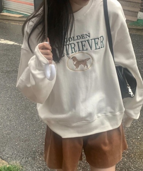 Teem Store(チームストア)の「【裏起毛】アニマルプリントビッグシルエットスウェット(スウェット・レディース・グレー/ネイビー/ライトグレー・L/M)」の2枚目の写真
