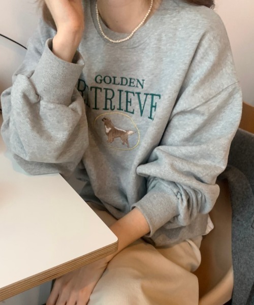 Teem Store(チームストア)の「【裏起毛】アニマルプリントビッグシルエットスウェット(スウェット・レディース・グレー/ネイビー/ライトグレー・L/M)」の15枚目の写真