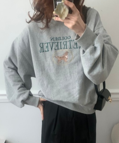 Teem Store(チームストア)の「【裏起毛】アニマルプリントビッグシルエットスウェット(スウェット・レディース・グレー/ネイビー/ライトグレー・L/M)」の17枚目の写真