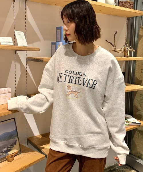 Teem Store(チームストア)の「【裏起毛】アニマルプリントビッグシルエットスウェット(スウェット・レディース・グレー/ネイビー/ライトグレー・L/M)」の6枚目の写真