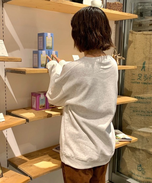 Teem Store(チームストア)の「【裏起毛】アニマルプリントビッグシルエットスウェット(スウェット・レディース・グレー/ネイビー/ライトグレー・L/M)」の8枚目の写真