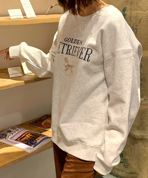 Teem Store(チームストア)の「【裏起毛】アニマルプリントビッグシルエットスウェット(スウェット・レディース・グレー/ネイビー/ライトグレー・L/M)」の20枚目の写真