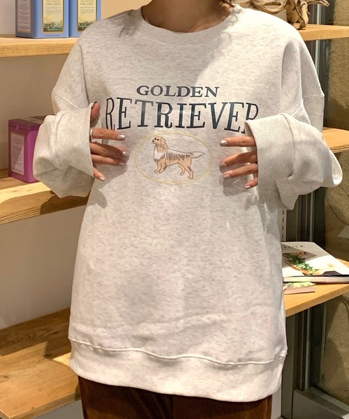 Teem Store(チームストア)の「【裏起毛】アニマルプリントビッグシルエットスウェット(スウェット・レディース・グレー/ネイビー/ライトグレー・L/M)」の21枚目の写真
