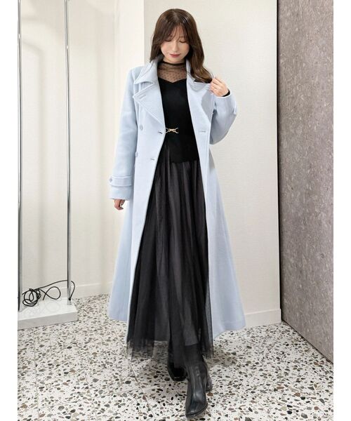 ビットニットドットチュールドッキングワンピース（ワンピース