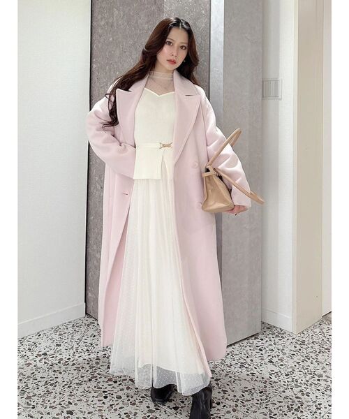 ビットニットドットチュールドッキングワンピース（ワンピース