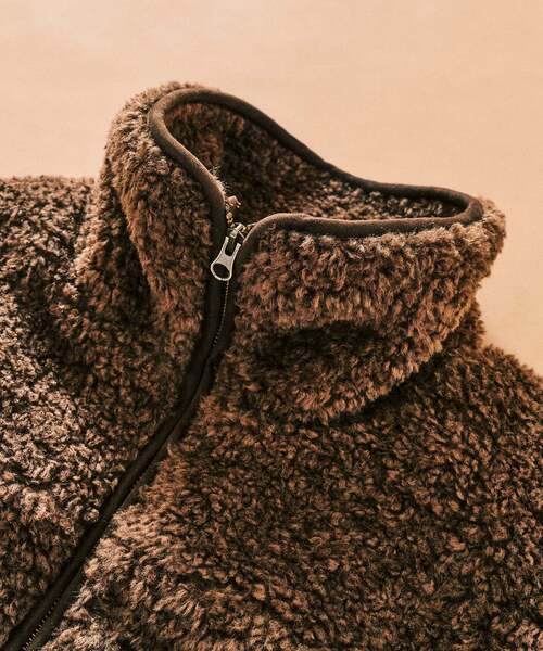 417 EDIFICE（フォーワンセブンエディフィス）の「Curlboa ボアフリースブルゾン（その他アウター・メンズ・ブラック/ブラウン・LARGE/MEDIUM）」の20枚目の写真