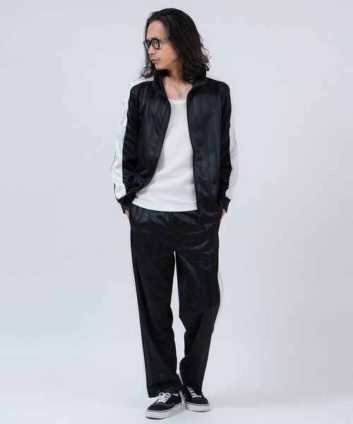 improves（インプローブス）の「シャドーストライプ サイドライン ジャージ トラックジャケット ＆ トラックパンツ（セットアップ・メンズ・ブラック/ネイビー/ネイビー系1/ネイビー系/ブラック系・LARGE/MEDIUM/X-LARGE）」の11枚目の写真