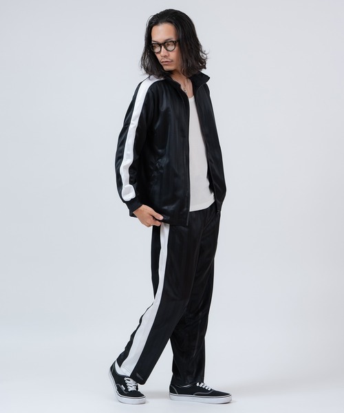 improves（インプローブス）の「シャドーストライプ サイドライン ジャージ トラックジャケット ＆ トラックパンツ（セットアップ・メンズ・ブラック/ネイビー/ネイビー系1/ネイビー系/ブラック系・LARGE/MEDIUM/X-LARGE）」の12枚目の写真