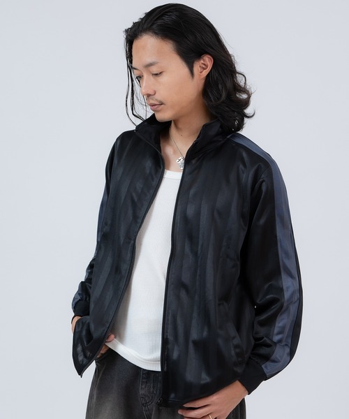 improves（インプローブス）の「シャドーストライプ サイドライン ジャージ トラックジャケット ＆ トラックパンツ（セットアップ・メンズ・ブラック/ネイビー/ネイビー系1/ネイビー系/ブラック系・LARGE/MEDIUM/X-LARGE）」の15枚目の写真