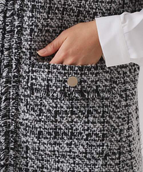 OPAQUE.CLIP（オペークドットクリップ）の「≪通勤・セレモニー対応≫ツイードジレ【洗える】（ベスト・レディース・ネイビー/ブラック系3・42/40/38/36）」の19枚目の写真