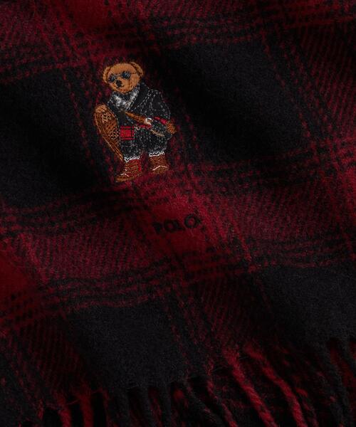 Polo ベア チェック ウール マフラー（マフラー）｜POLO RALPH LAUREN