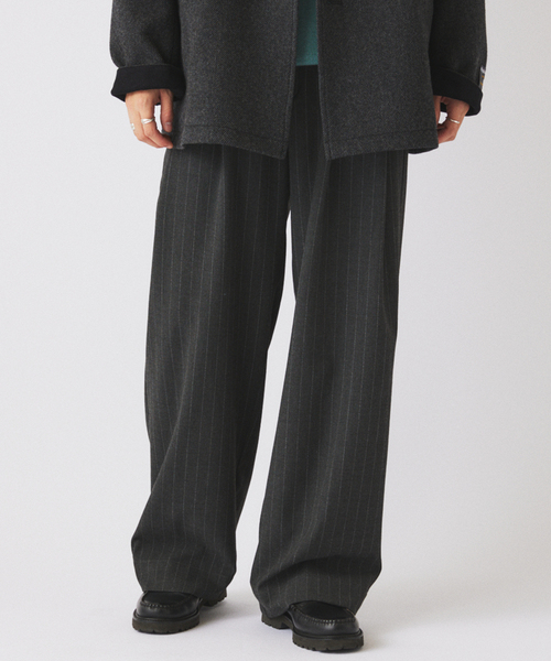ヒールカット ルーズ ストライプ スラックス（スラックス）｜JOURNAL
