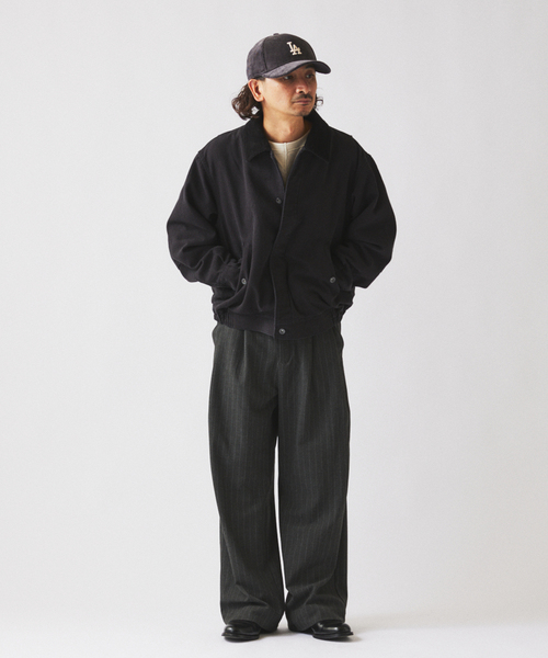 JOURNAL STANDARD relume(ジャーナルスタンダード レリューム)の「ヒールカット ルーズ ストライプ スラックス(スラックス・メンズ・チャコールグレー/ブラウン・LARGE/MEDIUM/SMALL)」の10枚目の写真