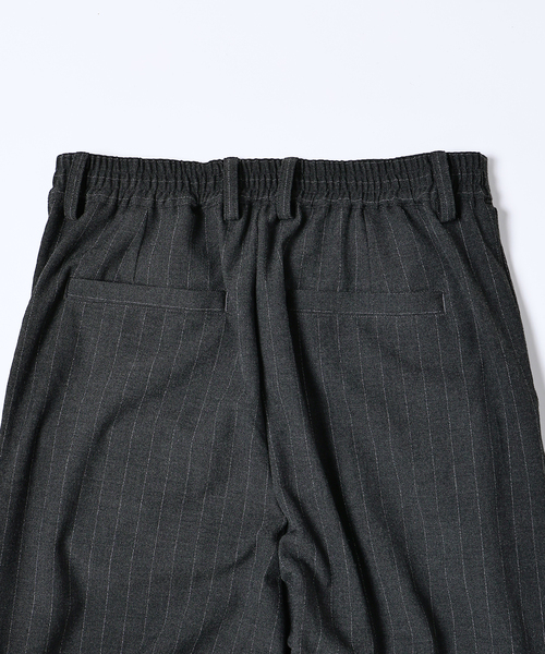 JOURNAL STANDARD relume(ジャーナルスタンダード レリューム)の「ヒールカット ルーズ ストライプ スラックス(スラックス・メンズ・チャコールグレー/ブラウン・LARGE/MEDIUM/SMALL)」の5枚目の写真