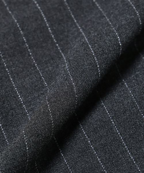 JOURNAL STANDARD relume(ジャーナルスタンダード レリューム)の「ヒールカット ルーズ ストライプ スラックス(スラックス・メンズ・チャコールグレー/ブラウン・LARGE/MEDIUM/SMALL)」の7枚目の写真