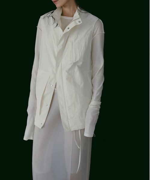 anuke（アンヌーク）の「Sheer Knit Skirt（スカート・レディース・ブラック/アイボリー・FREE）」の9枚目の写真