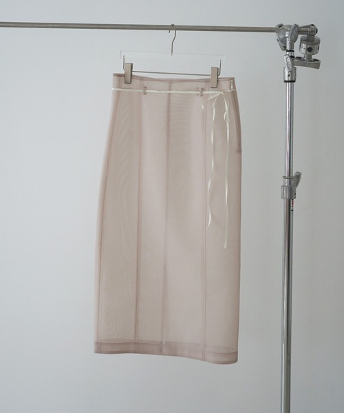 anuke（アンヌーク）の「Sheer Knit Skirt（スカート・レディース・ブラック/アイボリー・FREE）」の12枚目の写真