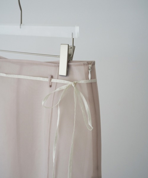 anuke（アンヌーク）の「Sheer Knit Skirt（スカート・レディース・ブラック/アイボリー・FREE）」の13枚目の写真