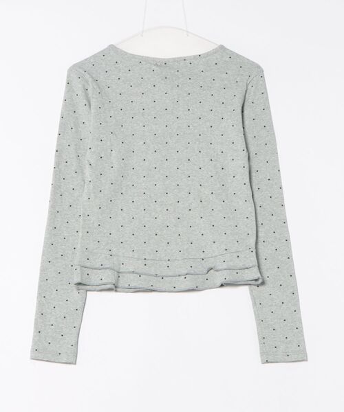 GEMEDA(ジェメダ)の「リボンタイドットトップス(Tシャツ/カットソー・レディース・グレー/オフホワイト・M)」の20枚目の写真