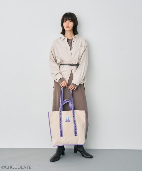 YECCA VECCA（イェッカヴェッカ）の「Whippi&Wrappiトートバッグ（トートバッグ・レディース・ブラック/ライトベージュ・FREE）」の17枚目の写真