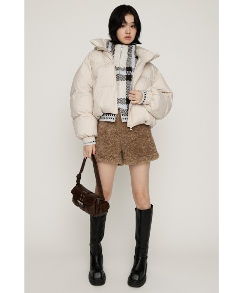SLY（スライ）の「2WAY PUFFER BZ 2ウェイ パッファーブルゾン 秋服 冬服（ブルゾン・レディース・アイボリー/ブラック/マルチ・1/2）」の20枚目の写真