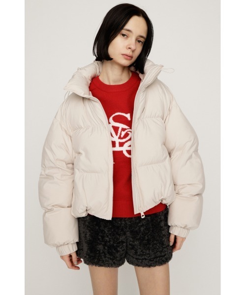 SLY（スライ）の「2WAY PUFFER BZ 2ウェイ パッファーブルゾン 秋服 冬服（ブルゾン・レディース・アイボリー/ブラック/マルチ・1/2）」の6枚目の写真
