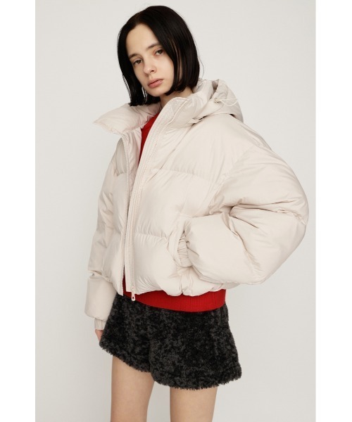 SLY（スライ）の「2WAY PUFFER BZ 2ウェイ パッファーブルゾン 秋服 冬服（ブルゾン・レディース・アイボリー/ブラック/マルチ・1/2）」の8枚目の写真