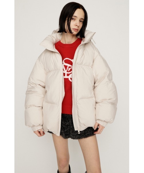SLY（スライ）の「2WAY PUFFER BZ 2ウェイ パッファーブルゾン 秋服 冬服（ブルゾン・レディース・アイボリー/ブラック/マルチ・1/2）」の12枚目の写真