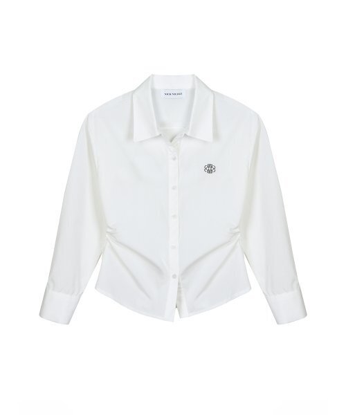 NICK&NICOLE(ニックアンドニコール)の「WRINKLE SLIM LINE SHIRRING SHIRT_IVORY(シャツ/ブラウス・レディース・その他・LARGE/MEDIUM)」の5枚目の写真