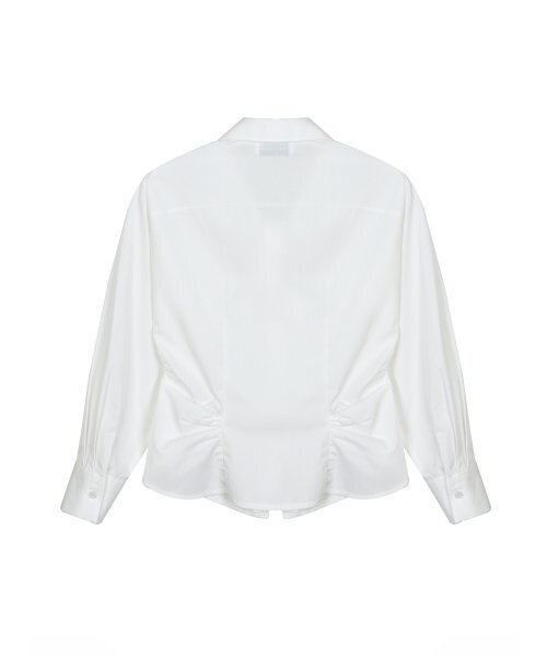 NICK&NICOLE(ニックアンドニコール)の「WRINKLE SLIM LINE SHIRRING SHIRT_IVORY(シャツ/ブラウス・レディース・その他・LARGE/MEDIUM)」の6枚目の写真
