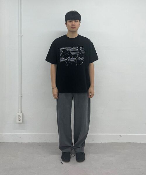 Millo Archive（ミロ アーカイブ）の「リフレクトストライプパンツ[チャコール]（スラックス・メンズ・その他・SMALL/MEDIUM/LARGE/X-LARGE）」の13枚目の写真