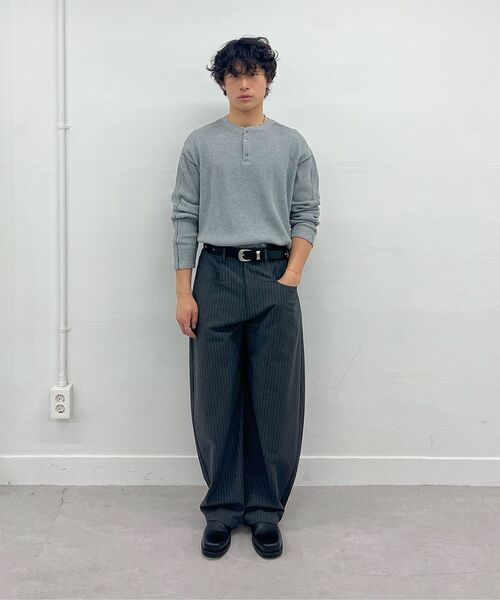 Millo Archive（ミロ アーカイブ）の「リフレクトストライプパンツ[チャコール]（スラックス・メンズ・その他・SMALL/MEDIUM/LARGE/X-LARGE）」の15枚目の写真