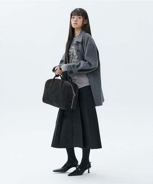 FLAREUP(フレアアップ)の「Handmade Twisted One-Shoulder Long Sleeve (FL-117_Gray)(Tシャツ/カットソー・レディース・グレー・FREE)」の16枚目の写真