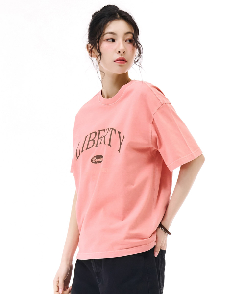 CHASECULT(チェイスカルト)の「共用ピグメント半袖Tシャツ-ピンク(Tシャツ/カットソー・メンズ・オレンジ・90/95/105/100)」の5枚目の写真