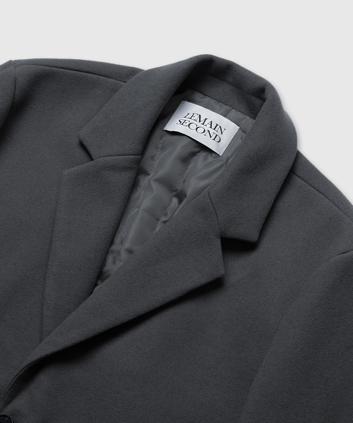 LEMAIN SECOND（リメインセカンド）の「WOOL BLEND OVERFIT SINGLE COAT [CHARCOAL]（チェスターコート・メンズ・その他・MEDIUM/LARGE/X-LARGE）」の7枚目の写真