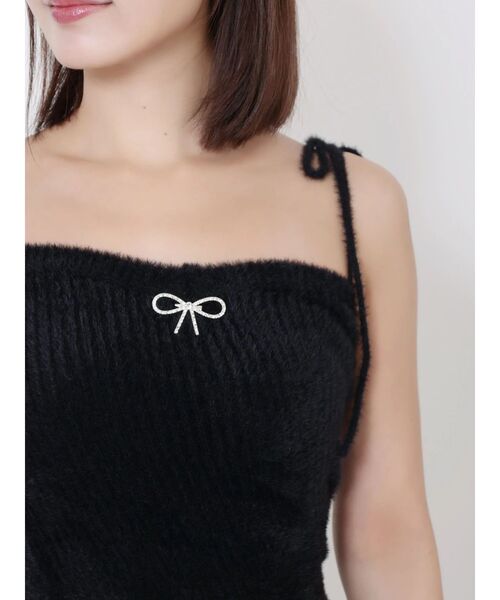 EATME（イートミー）の「ニットベアワンピース&ファートリムボレロセット（ワンピース・レディース・オフホワイト/グレー/ブラック・FREE）」の19枚目の写真