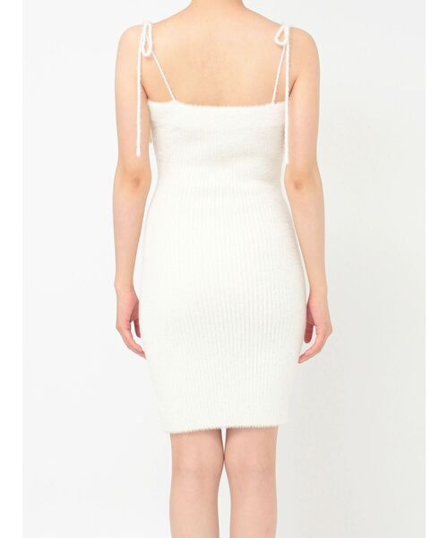 EATME（イートミー）の「ニットベアワンピース&ファートリムボレロセット（ワンピース・レディース・オフホワイト/グレー/ブラック・FREE）」の10枚目の写真