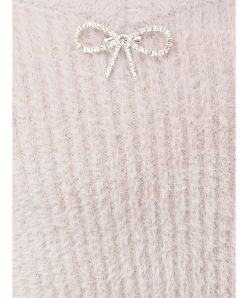 EATME（イートミー）の「ニットベアワンピース&ファートリムボレロセット（ワンピース・レディース・オフホワイト/グレー/ブラック・FREE）」の12枚目の写真