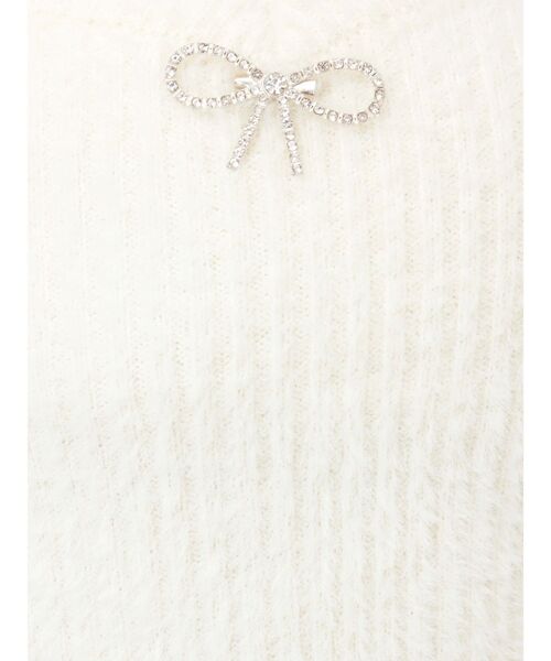 EATME(イートミー)の「ニットベアワンピース&ファートリムボレロセット(ワンピース・レディース・オフホワイト/グレー/ブラック・FREE)」の7枚目の写真