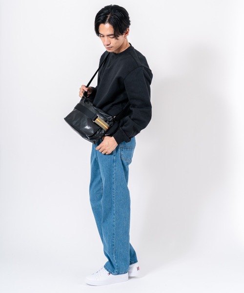 Jack Gomme(ジャックゴム)の「【JACK GOMME】ショルダーバッグ メッセンジャーバッグ RIGA Sac besace(ショルダーバッグ・メンズ・ベージュ/ブラック・FREE)」の10枚目の写真
