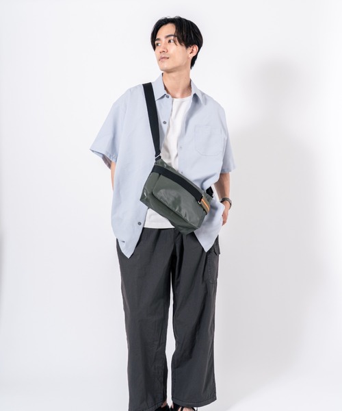 Jack Gomme(ジャックゴム)の「【JACK GOMME】ショルダーバッグ メッセンジャーバッグ RIGA Sac besace(ショルダーバッグ・メンズ・ベージュ/ブラック・FREE)」の17枚目の写真