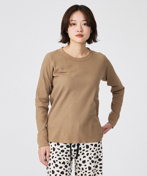 FRUIT OF THE LOOM（フルーツオブザルーム）の「【FRUIT OF THE LOOM/フルーツ オブ ザ ルーム】【上下2点セット】ワッフルルームウエアアニマル/アニマル/ギフト/おうち/パジャマ【WEB限定】（ルームウェア/パジャマ・レディース・ブラック/グレー/ブラウン・M/L）」の9枚目の写真