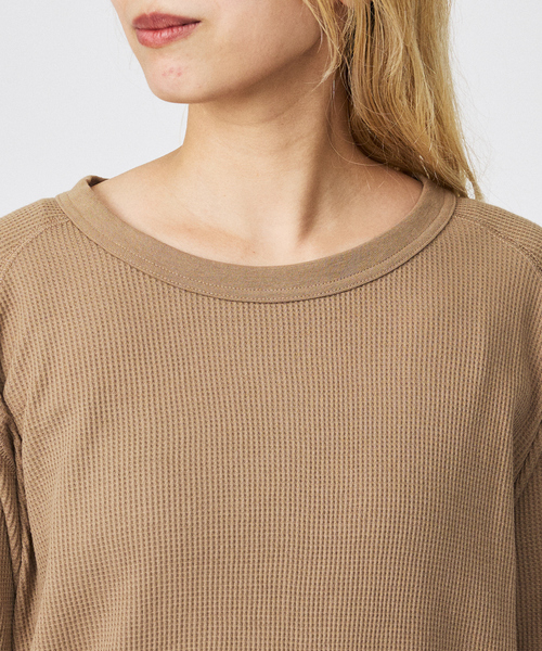 FRUIT OF THE LOOM（フルーツオブザルーム）の「【FRUIT OF THE LOOM/フルーツ オブ ザ ルーム】【上下2点セット】ワッフルルームウエアアニマル/アニマル/ギフト/おうち/パジャマ【WEB限定】（ルームウェア/パジャマ・レディース・ブラック/グレー/ブラウン・M/L）」の16枚目の写真