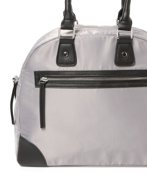 LAKOLE（ラコレ）の「サテンコンビビッグボストンバッグ / 631254（ボストンバッグ・レディース・ブラック/グレー・FREE）」の9枚目の写真