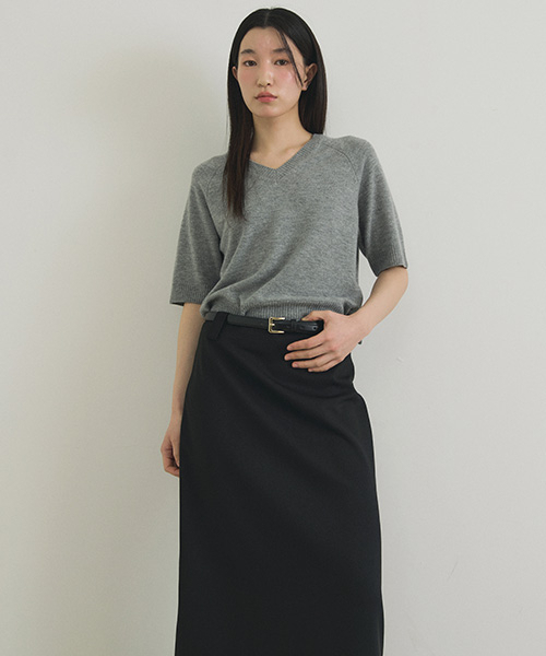 LINGSEOUL(リングソウル)の「basic slit long skirt-black(スカート・レディース・その他・MEDIUM/SMALL)」の3枚目の写真