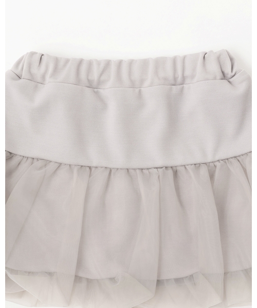 Lycee mine(リセマイン)の「オーガンジーバルーンスカート(インパン付き)(スカート・キッズ・ラベンダー/アイボリー/グレー/ブラック・110cm/120cm/140cm/100cm/130cm/150cm)」の10枚目の写真