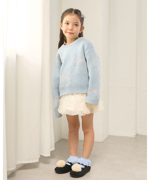 Lycee mine(リセマイン)の「オーガンジーバルーンスカート(インパン付き)(スカート・キッズ・ラベンダー/アイボリー/グレー/ブラック・110cm/120cm/140cm/100cm/130cm/150cm)」の16枚目の写真