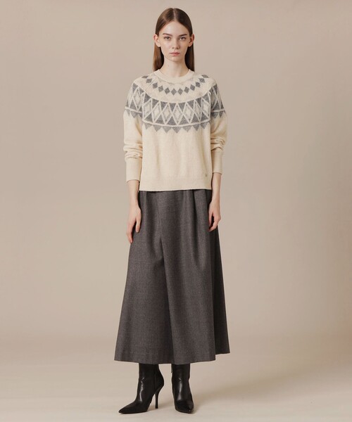 MACKINTOSH LONDON(マッキントッシュ ロンドン)の「ノルディックニット(ニット/セーター・レディース・グレー系その他2/オフホワイト・38)」の3枚目の写真