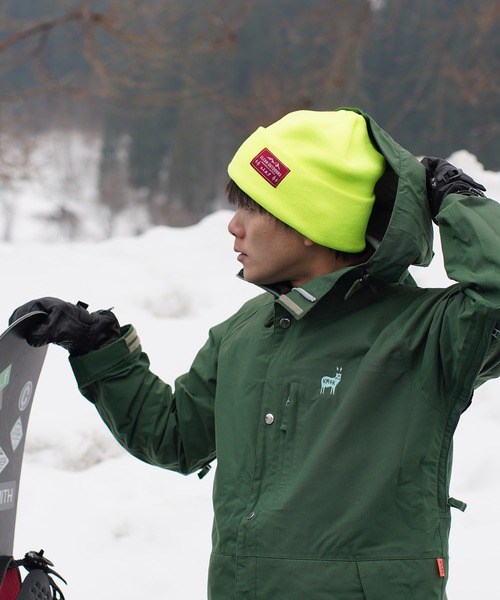 Clef（クレ）の「【クレ】ハッスイ スノー ワッチ（ニットキャップ/ビーニー・メンズ・ブラック/オリーブ/グレー/イエロー/オレンジ・FREE）」の4枚目の写真